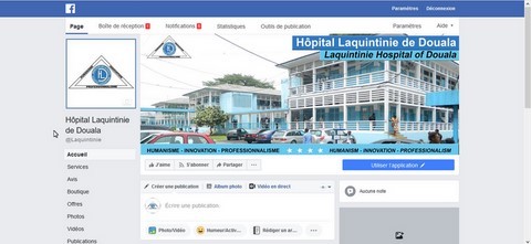​Page Facebook professionnelle Hôpital Laquintinie de Douala