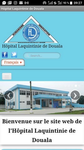 ​Application androide du site internet Hôpital Laquintinie de Douala