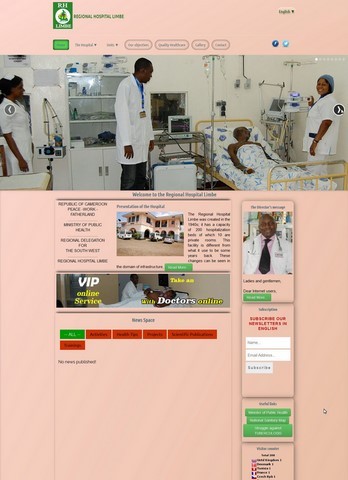 ​Site internet Hôpital Regional de Limbe